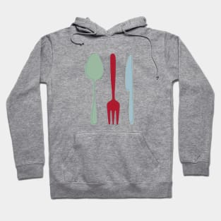 Fun Kitchen Utensils Mid Century Retro Hoodie